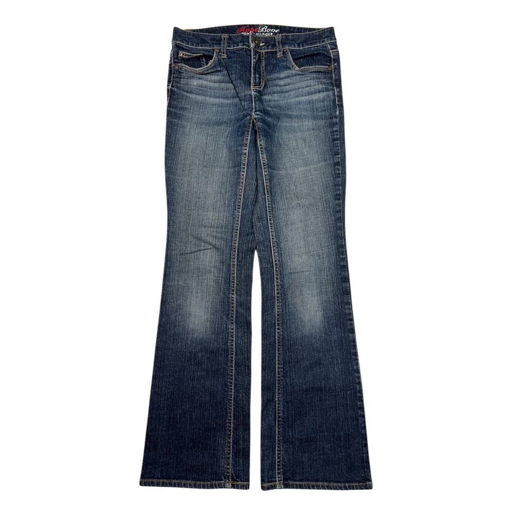 Tommy Hilfiger Hope Boot Cut High Rise Denim Jeans Dark Wash Size 2 Short